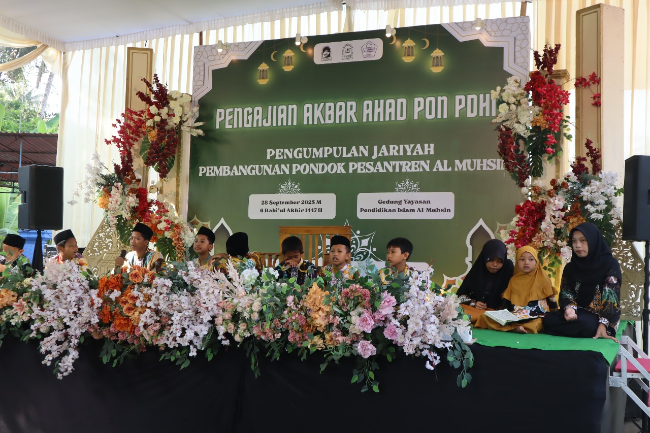 Pengajian Akbar Ahad Pon & Pengumpulan Jariyah Pembangunan Pondok Pesantren Al-Muhsin Sukses Digelar